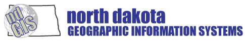 North Dakota Geographic Information Systems logo and title