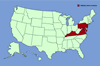 Click for distribution map of five-leaf akebia; chocolate vine.