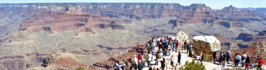 Viewing the canyon from Mather Point