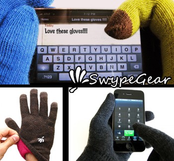 $15 for Touchscreen-Friendly Gloves from SwypeGear.com! Includes free shipping. ($30 value)