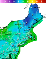 National Digital Forecast Database Maximum Temperature Forecast