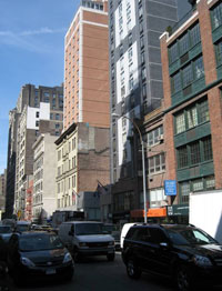 Out-of-character hotel development on West 28th Street between 6th and 7th avenues