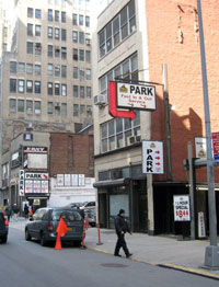 Surface parking lots on West 29th Street between 7th and 8th avenues