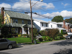 Single-family homes on Southgate Street south of 137th Avenue in an existing R3-2 district