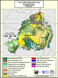 Blue Mountains Current Wildlife Habitat Type Map