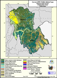 Mountain Snake Current Wildlife Habitat Type Map