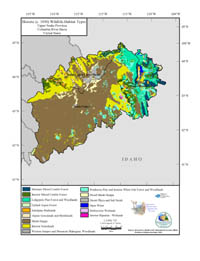 Upper Snake Historic (c. 1850) Habitat Type Map