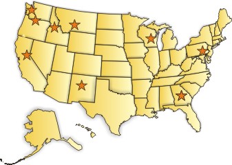 USFWS: National Fish Health Centers Map