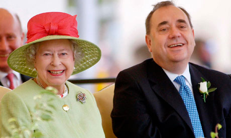 The Queen and Alex Salmond 30/6/07