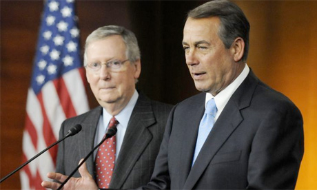 John Boehner Mitch McConnell shutdown senate vote