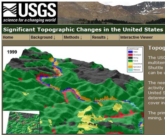 Use of TNM Data to Detect Significant Topographic Changes [USGS Viewer]