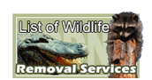 List of Wildlife Removal Services