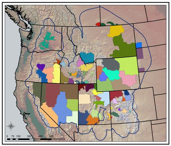 Map of Sage-grouse Local Working Groups