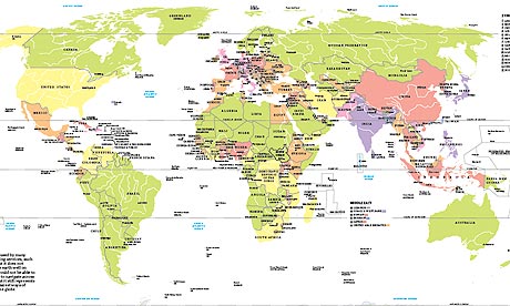New map of the world