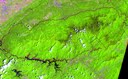 Landsat 7 Enhanced Thematic Mapper image of Great Smoky Mountains National Park in Tennessee and North Carolina. [Photo: National Aeronautics and Space Administration ] 