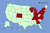 Click for distribution map of common reed; phragmites.