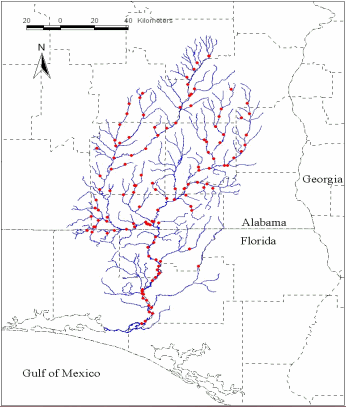 Choctawhatchee River Drainage - click to enlarge