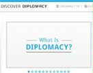 Date: 10/11/2011 Description: Screen shot of new Discover Diplomacy website. - State Dept Image