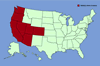 Click for distribution map of tamarisk; fivestamen tamarisk.