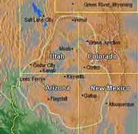 Map of the Colorado Plateau [Image: USGS Southwest Biological Science Center]