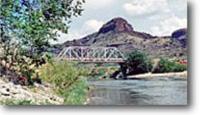 Bridge over Rio Grande River. 