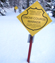 Photo of typical snow course marker