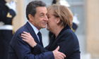France - German Chancelor Angela Merkel Meets with French President Nicolas Sarkozy