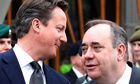 David Cameron and Scottish First Minister Alex Salmond