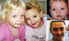 Twins Holly and Ella Smith, 4, Jordan Smith, 2 and Reece Smith, 19