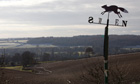 Route of high speed rail link through Chiltern hills