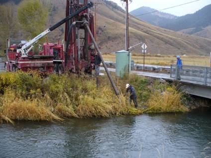 Drilling at Flat Creek (October 2009)