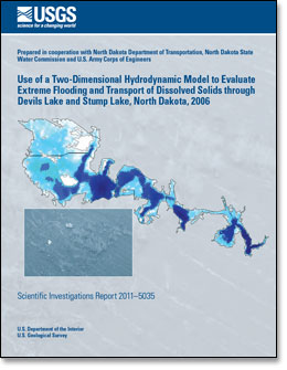 Use of a Two-Dimensional Hydrodynamic Model to Evaluate Extreme Flooding and Transport of Dissolved Solids through Devils Lake and Stump Lake, North Dakota, 2006