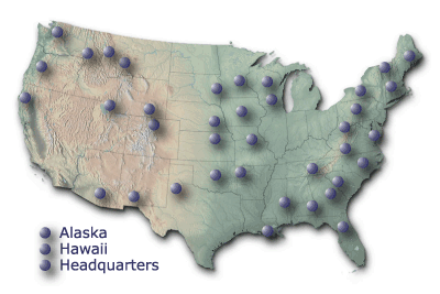 U.S. Coop Units Map