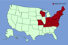 Click for distribution map of Japanese barberry.