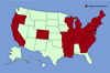 Click for distribution map of multiflora rose; rambler rose.