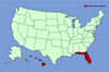 Click for distribution map of Australian pine; beach she-oak; beefwood; horsetail tree; South Sea ironweed; mile tree.