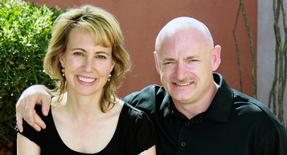 Gabrielle Giffords and her husband, Mark Kelly, are shown. 