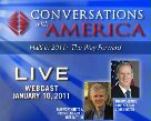 Date: 01/07/2011 Description: Slate for live webcast of Conversations With America -  Haiti in 2011: The Way Forward on January 10, 2011, with Sam Worthington, President and CEO of InterAction, and Haiti Special Coordinator Thomas Adams. - State Dept Image