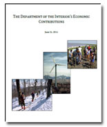 Photo of the cover of The Department of Interior's Economic Contrbutions Report