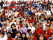 Students at Gainesville Elementary School, a NASA Explorer School in Gainesville, Ga.