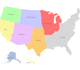 United States regional map