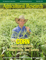 Cover of September 2010 Agricultural Research Magazine: Link to Table of Contents online