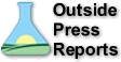 Beaker with the text: outside press reports.' Link to reports.