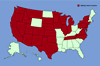 Click for distribution map of Russian-olive; oleaster.