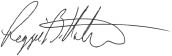 The Honorable Reggie B. Walton's signature