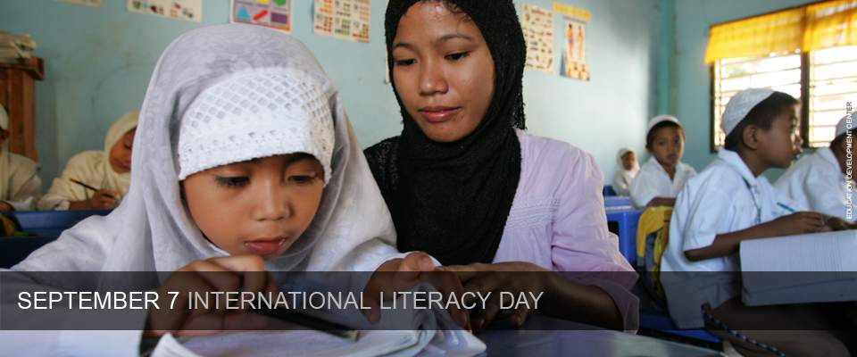 September 7: International Literacy Day. Credit: Education Development Center