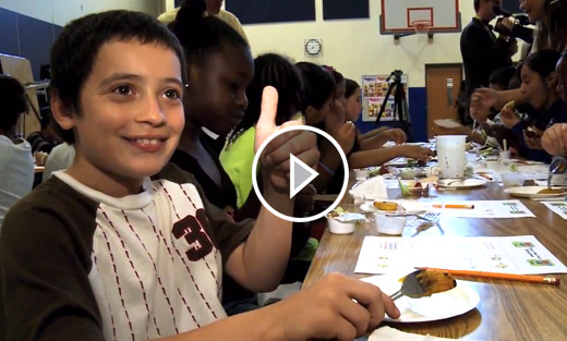 VIDEO: The U.S. Department of Agriculture is taste-testing healthy options for school meals, as part of a new effort to improve nutrition.