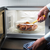 cooking food in a microwave