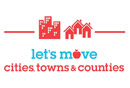 Logo for Lets Move! Cities, Towns and Counties