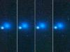 Four images of an asteroid